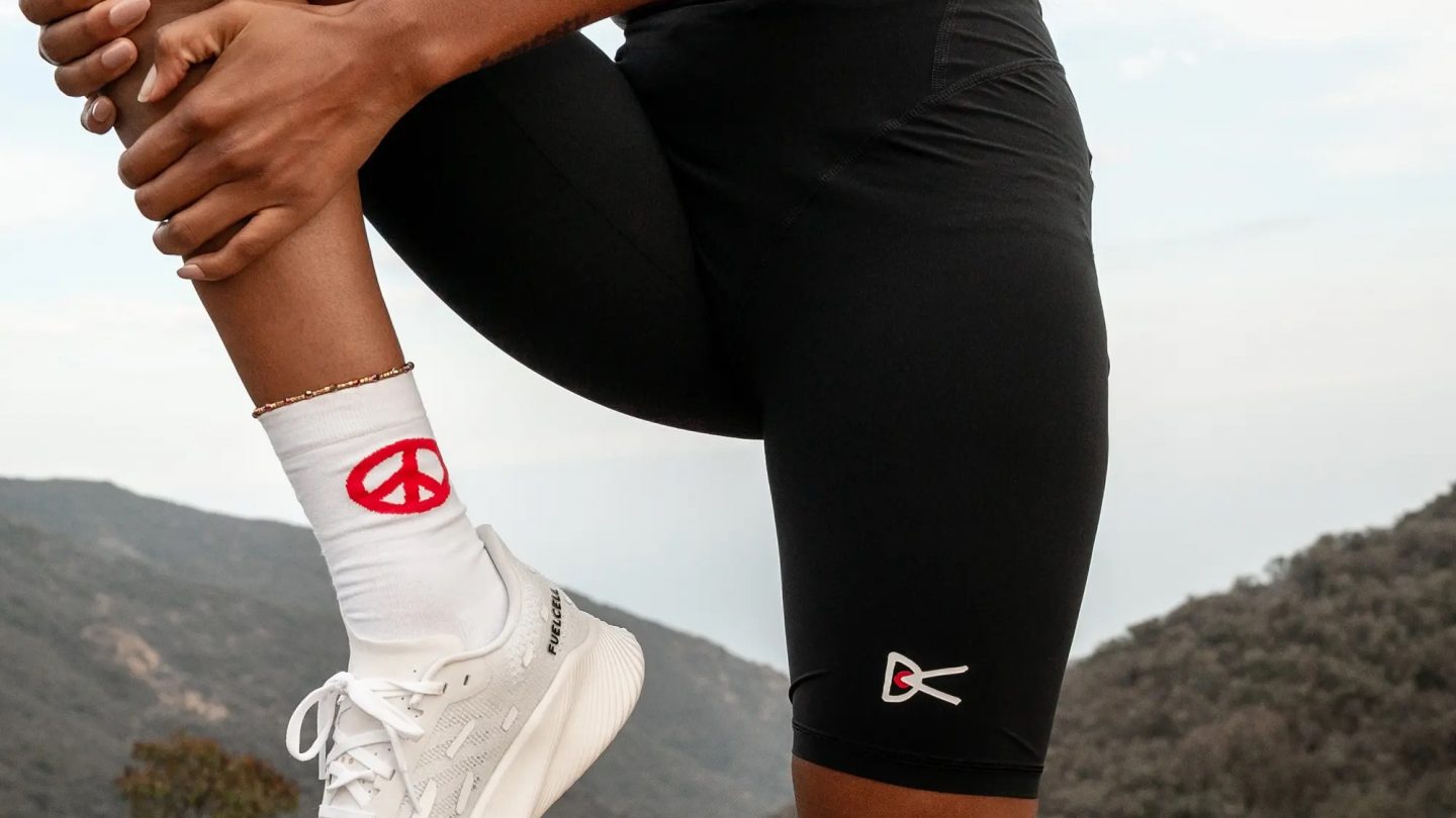 Collant De Running District Vision - Homme - Taille M - Orange - Occasion